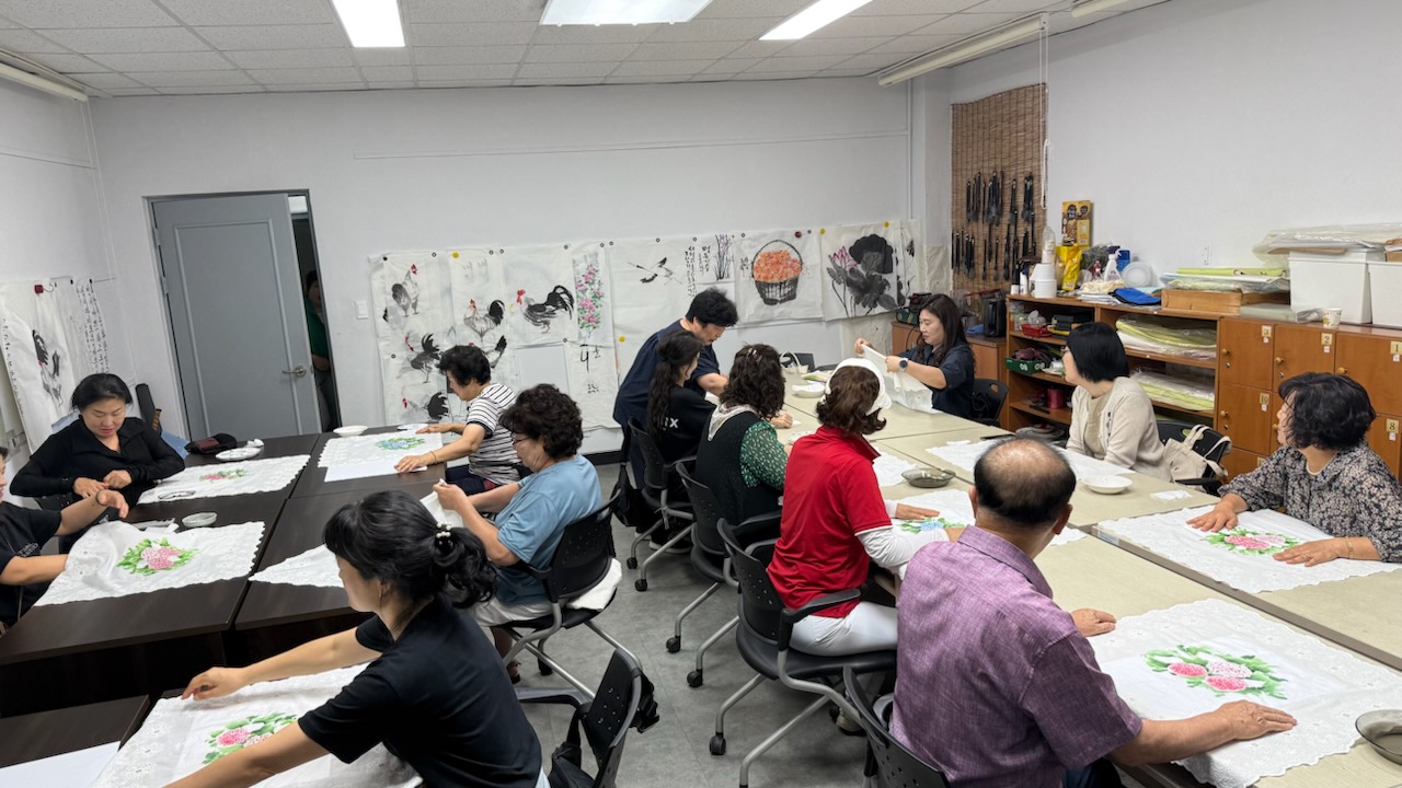 주민자치센터 손수건 아트 특강(2025. 7. 24.)